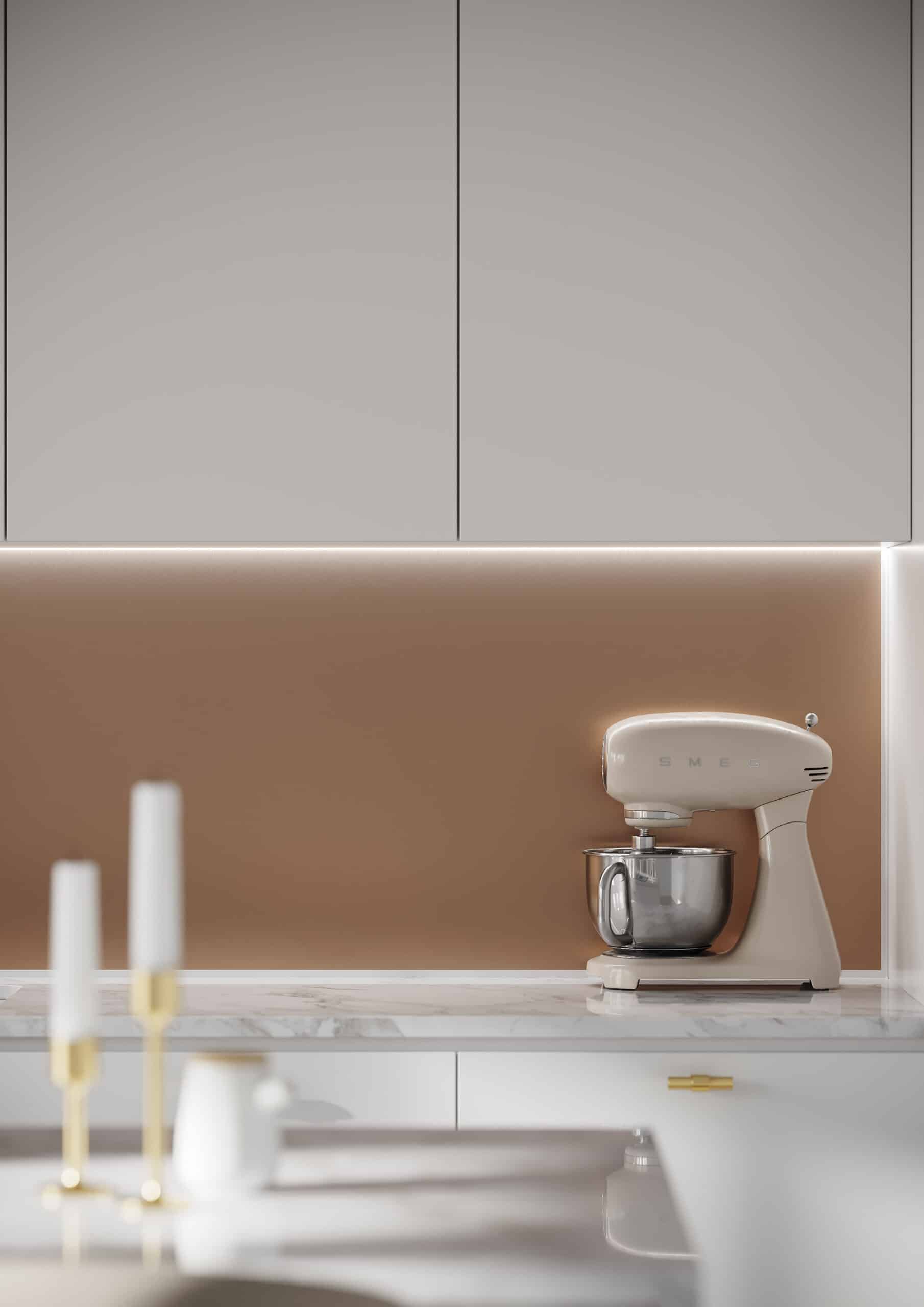 Küche mit Fibo Copper Kitchen Board